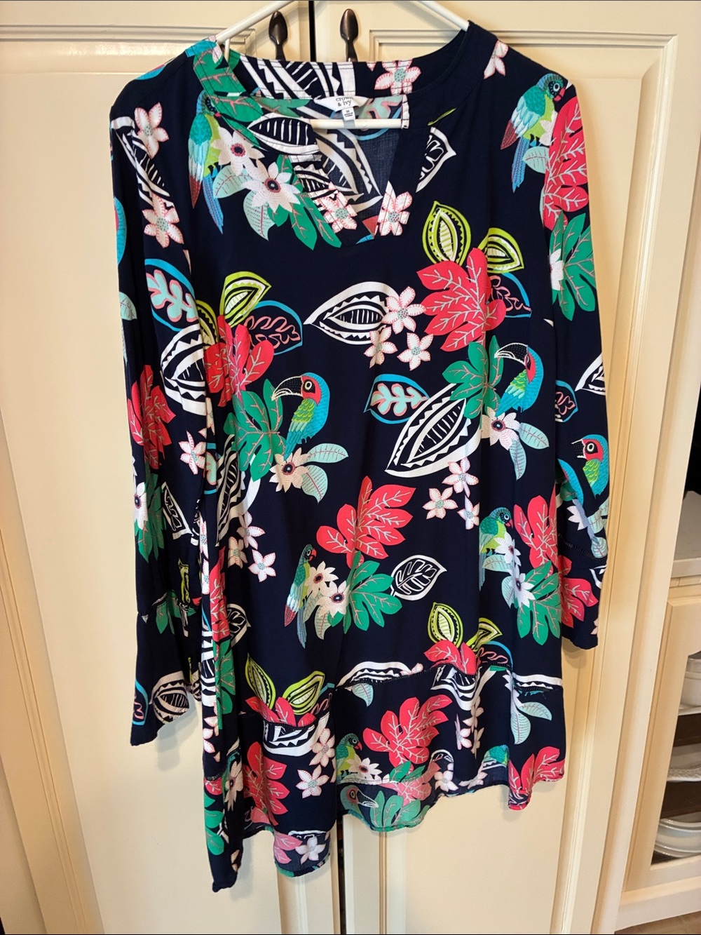 Crown & Ivy Tropical Print Dress